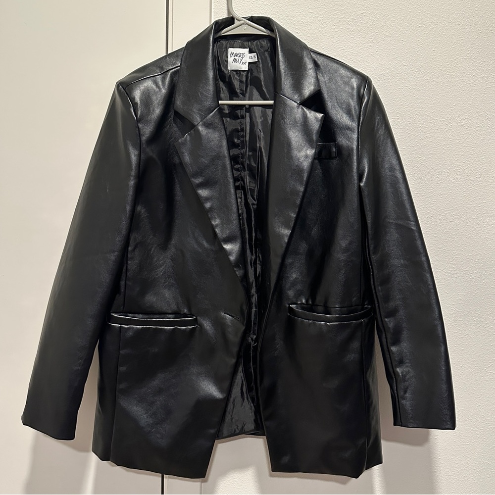 Princess Polly | Leather Blazer